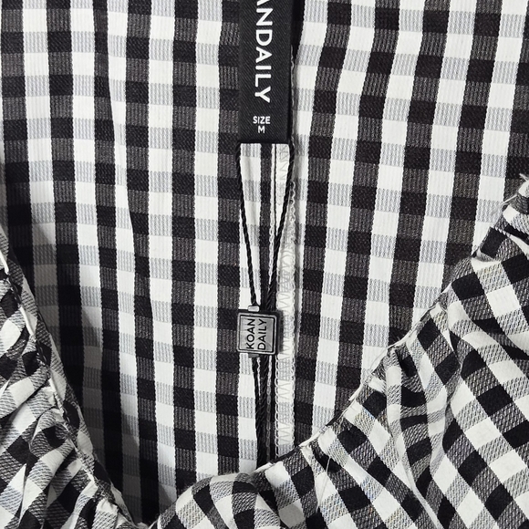 Koan Daily Ruffled Checkered Blouse - Picture 4 of 4